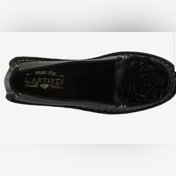 LN L'Artiste by Spring Step Dezi Black Leather Flat 36 - Picture 4 of 6